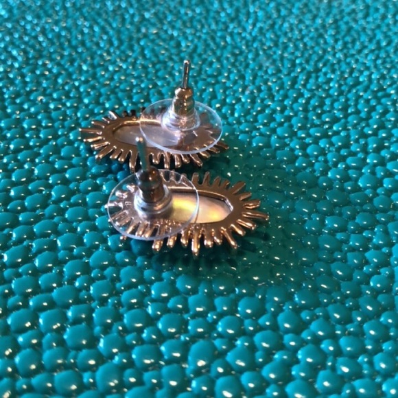 Kendra Scott Rose Gold and Brown MOP Kay Earrings - Picture 2 of 2